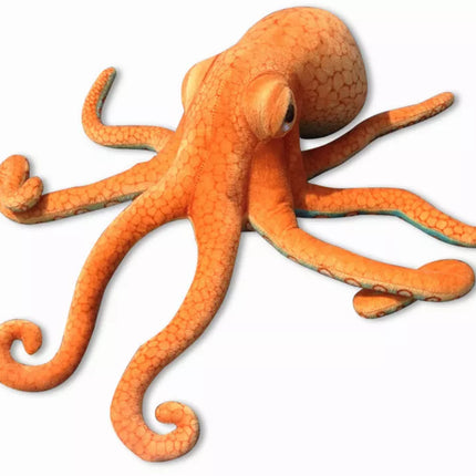 Pliušinis aštuonkojis, talismanas, oranžinis, 55 cm