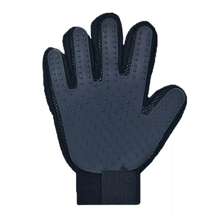 Šukavimo pirštinė su silikoniniais galiukais katėms ir šunims