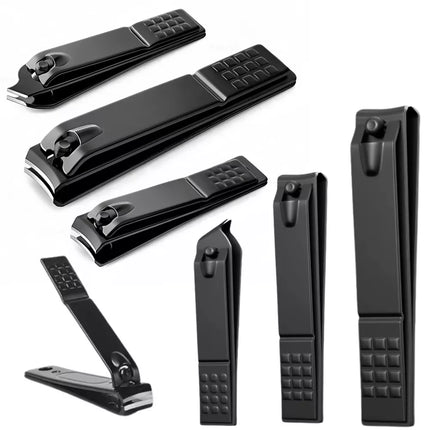 Nagų kirpimo rinkinys 3 dalys Didelis Mažas Įstrižas Juodas