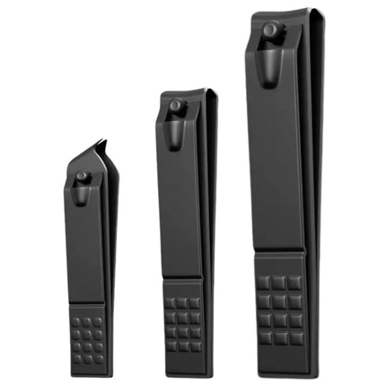 Nagų kirpimo rinkinys 3 dalys Didelis Mažas Įstrižas Juodas