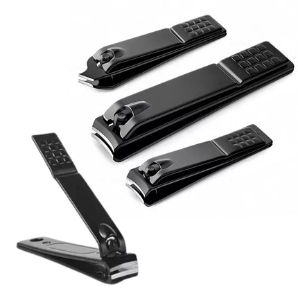 Nagų kirpimo rinkinys 3 dalys Didelis Mažas Įstrižas Juodas