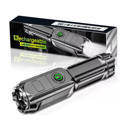 Kišeninis žibintuvėlis turisto vandeniui atsparus 3 režimų diodas