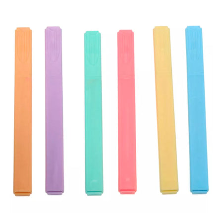 Žymeklių, spalvotų žymeklių rinkinys, skirtas biurui, mokyklai, 6 vnt.