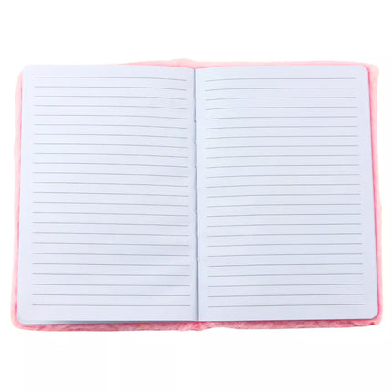 Pūkuotas užrašų knygelė su zuikučio meilės įrašu, rožinė