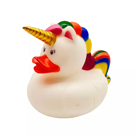 Anties Vienaragis Žaislas Vonios Kambariui Vaivorykštės Karčiai Uodega Balta