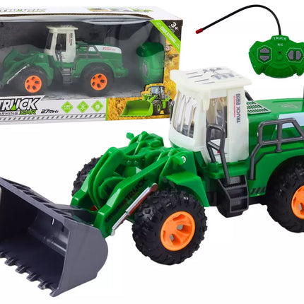 Ekskavatoriaus krautuvo R/C nuotolinio valdymo pakeliamoji svirtis, žalia