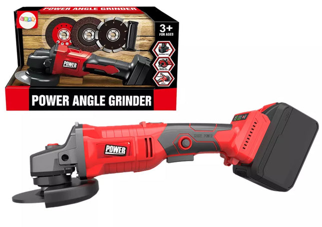 „Pasidaryk pats“ šlifuoklis, raudonas, akumuliatorinis diskas