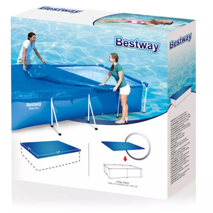 Baseino uždangalas stačiakampiui rėminiam baseinui 400 x 211 cm Bestway 58107