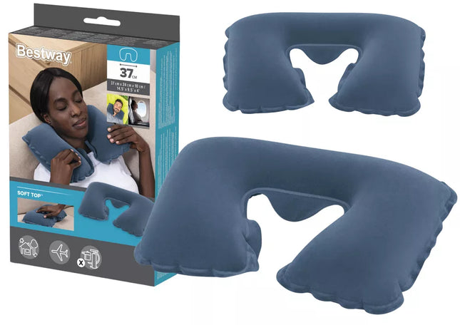 Pripučiama kelioninė pagalvė „Croissant Blue“ Bestway 67006