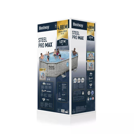 Stačiakampis baseinas Bestway Frame Pool, 427 x 250 x 100 cm, 56946