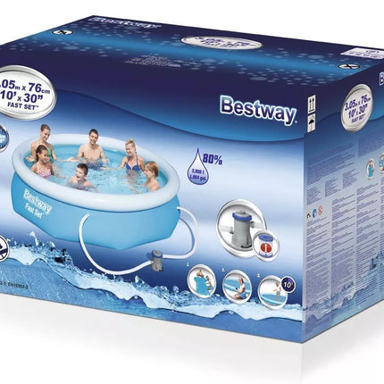 Sodo baseinas 305 x 76 cm, 9in1 Bestway 57270 rinkinys