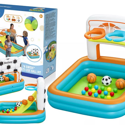 Pripučiamas žaidimų centras su kamuoliukais 120 x 107 x 84 cm Bestway 52728