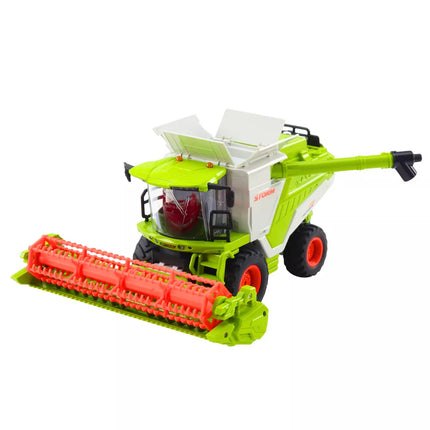 Nuotoliniu būdu valdomas kombainas su grūdų rinkimo priedu 2in1 RC Dūmų efektas 2.4G