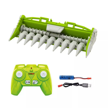 Kombainas su kukurūzų nuėmimo adapteriu, valdomas nuotoliniu būdu, RC 2.4G