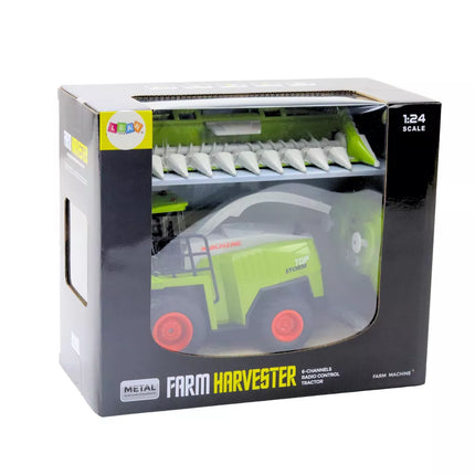 Kombainas su kukurūzų nuėmimo adapteriu, valdomas nuotoliniu būdu, RC 2.4G