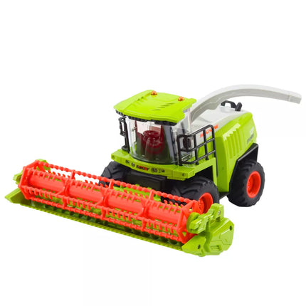 Žemės ūkio kombainas su nuotoliniu būdu valdomu grūdų rinktuvu RC 2.4G