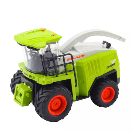 Žemės ūkio kombainas su nuotoliniu būdu valdomu grūdų rinktuvu RC 2.4G