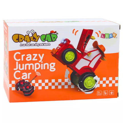 Šokinėjantis žalias R/C traktorius su nuotoliniu valdymu