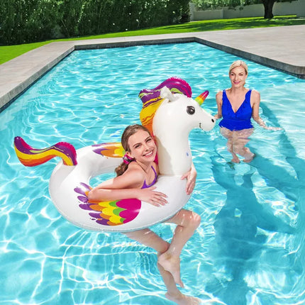 Pripučiamas vienaragis plaukimo ratas 119 x 91 cm Bestway 36159