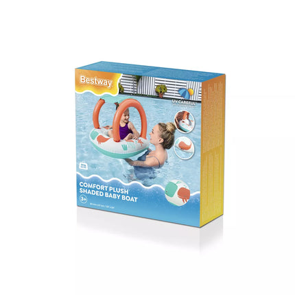 Pripučiama pontoninė valtis su stogeliu 84 x 67cm Bestway 34203