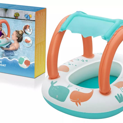 Pripučiama pontoninė valtis su stogeliu 84 x 67cm Bestway 34203