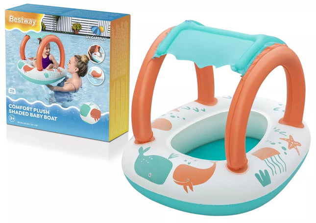 Pripučiama pontoninė valtis su stogeliu 84 x 67cm Bestway 34203