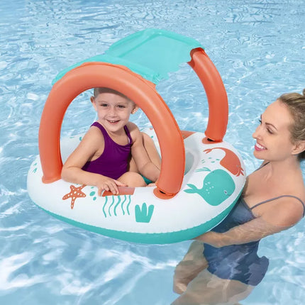 Pripučiama pontoninė valtis su stogeliu 84 x 67cm Bestway 34203