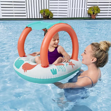 Pripučiama pontoninė valtis su stogeliu 84 x 67cm Bestway 34203