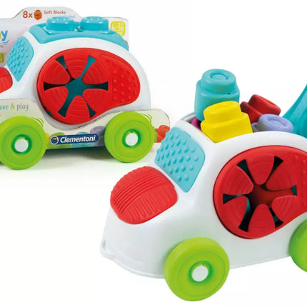 Clementoni Sensorinis automobilis su kaladėlėmis 17315