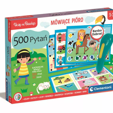 Kalbanti Rašiklis 500 Klausimų Lenkų Kalba Clementoni 50782