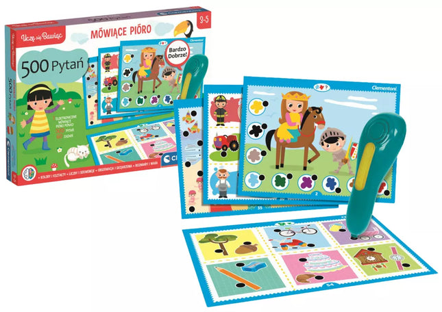 Kalbanti Rašiklis 500 Klausimų Lenkų Kalba Clementoni 50782