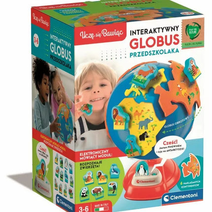 Interaktyvusis pasaulio rutulys ikimokyklinukams, lenkų kalba Clementoni 50757