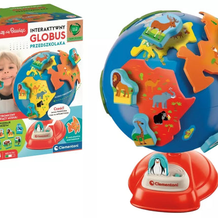 Interaktyvusis pasaulio rutulys ikimokyklinukams, lenkų kalba Clementoni 50757
