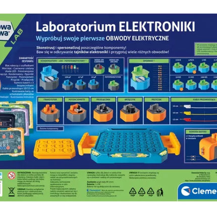 Mokslo linksmybės Elektronikos laboratorija lenkų kalba Clementoni 50727