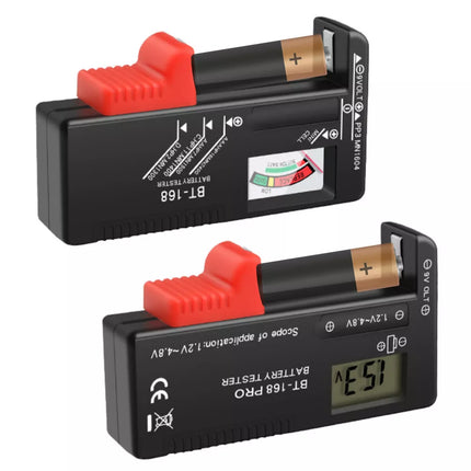 Universalus skaitmeninis baterijų testerio matuoklis akumuliatorius