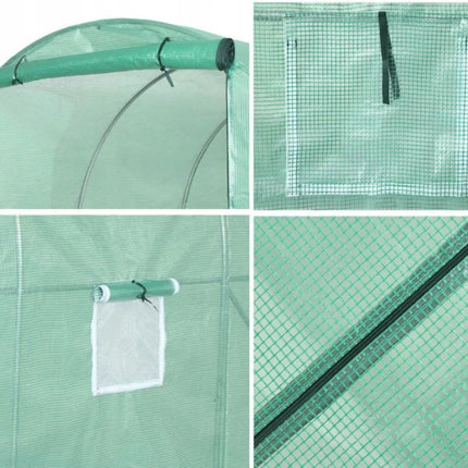 Šiltnamio tunelis iš folijos sodui 4x2,5x2m, folija 10m², UV-4 Premium