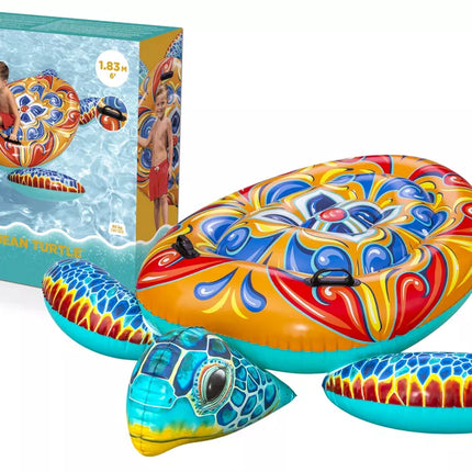 Pripučiamas čiužinys vėžlys 183 x 173 cm Bestway 41523