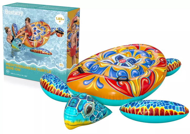Pripučiamas čiužinys vėžlys 183 x 173 cm Bestway 41523