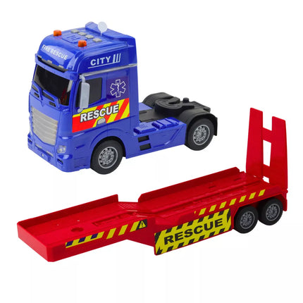 Gelbėjimo rinkinio sunkvežimis Sraigtasparnis Automobilis Šviesos Garsai