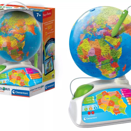 Interaktyvusis pasaulio rutulys ikimokyklinukams, lenkų kalba Clementoni 50757