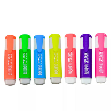 Neoninių spalvų žymeklių rinkinys, 7 vnt.