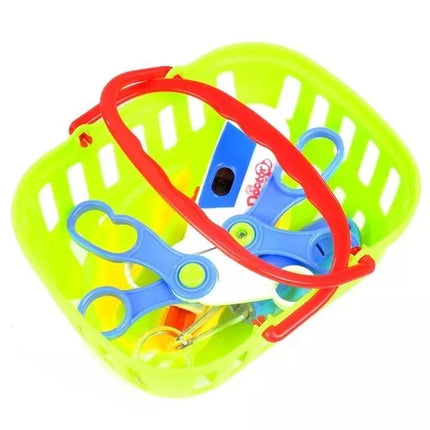 Medicinos vežimėlis su priedais, 22 elementai – įvairiaspalvis