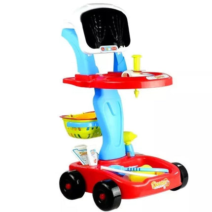 Medicinos vežimėlis su priedais, 22 elementai – įvairiaspalvis