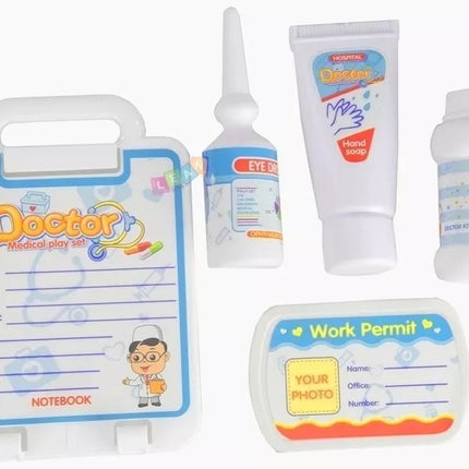 Medicinos vežimėlis su priedais, 22 elementai – įvairiaspalvis