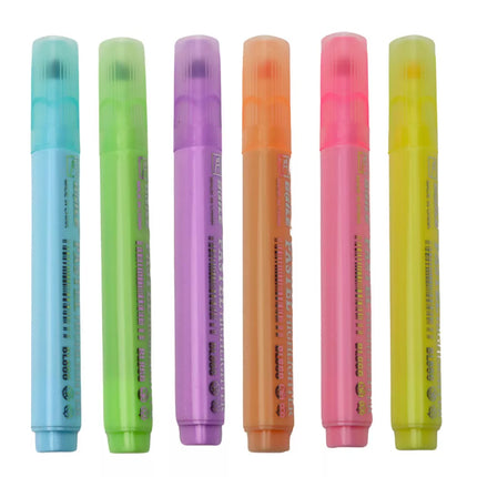 Žymeklių rinkinys mokyklai, biurui, spalvoti, 6 vnt.