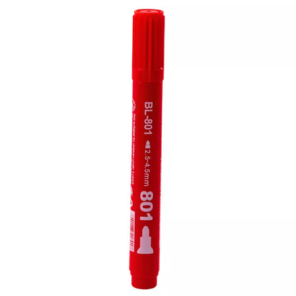 Permanentinis žymeklis, atsparus vandeniui, raudonas, 2,5–4,5 mm