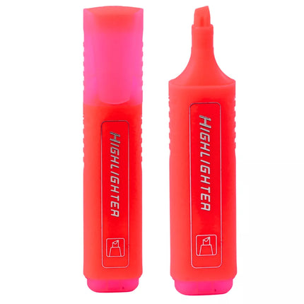 Žymeklis, skirtas pabraukti tekstą, neoninės intensyvios rožinės spalvos, skirtas mokyklai ir biurui