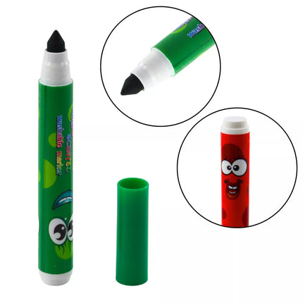 Flomasteriai, veltinio galiuko, intensyvios spalvos, kvapnūs, 12 vnt.