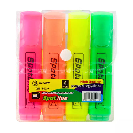 Neoninių žymeklių rinkinys biurui ir mokyklai, 4 vnt.