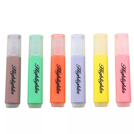 Pastelinių spalvų žymeklių rinkinys "Note Markers", 6 vnt.